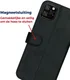Rosso Deluxe Apple iPhone 11 Pro Hoesje Echt Leer Book Case Zwart afbeelding 10