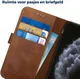 Rosso Deluxe Apple iPhone 11 Pro Hoesje Echt Leer Book Case Bruin afbeelding 8