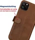 Rosso Deluxe Apple iPhone 11 Pro Hoesje Echt Leer Book Case Bruin afbeelding 9