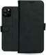 Rosso Deluxe Apple iPhone 11 Pro Max Hoesje Echt Leer Book Case Zwart afbeelding 10