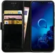 Rosso Element Alcatel 3 (2019) Hoesje Book Cover Zwart afbeelding 1