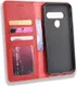 LG G8s Stijlvol Vintage Portemonnee Hoesje Rood afbeelding 4
