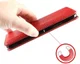 LG G8s Stijlvol Vintage Portemonnee Hoesje Rood afbeelding 8