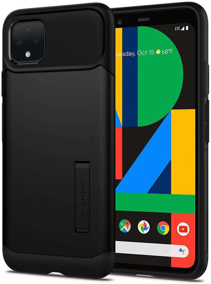 Spigen Slim Armor Hoesje Google Pixel 4 XL Zwart afbeelding 1