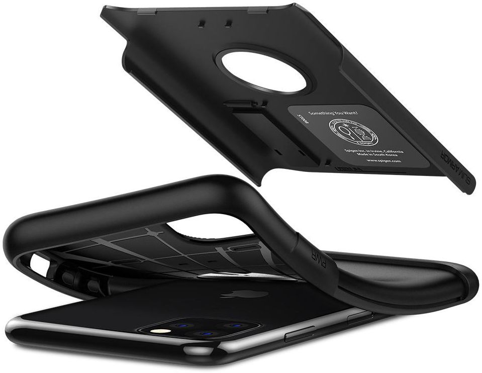 Spigen Slim Armor Hoesje Apple iPhone 11 Pro Max Zwart afbeelding 2