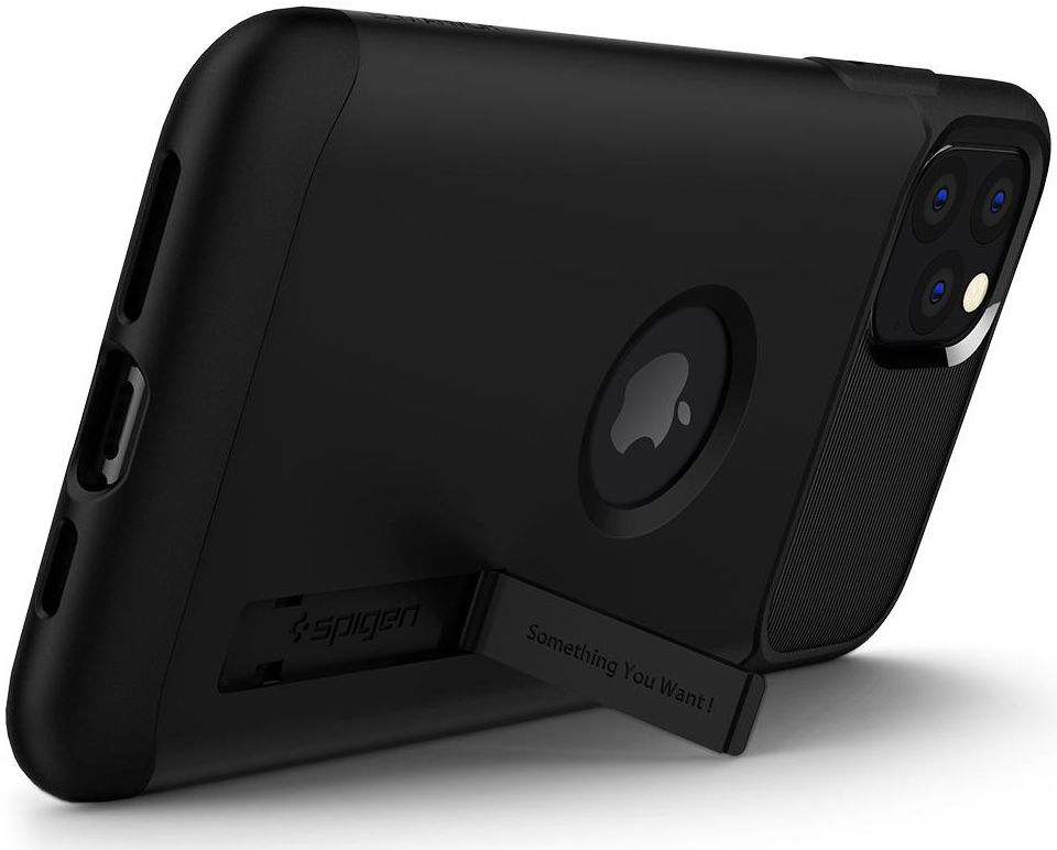 Spigen Slim Armor Hoesje Apple iPhone 11 Pro Max Zwart afbeelding 3