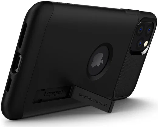 Spigen Slim Armor Hoesje Apple iPhone 11 Pro Max Zwart afbeelding 3