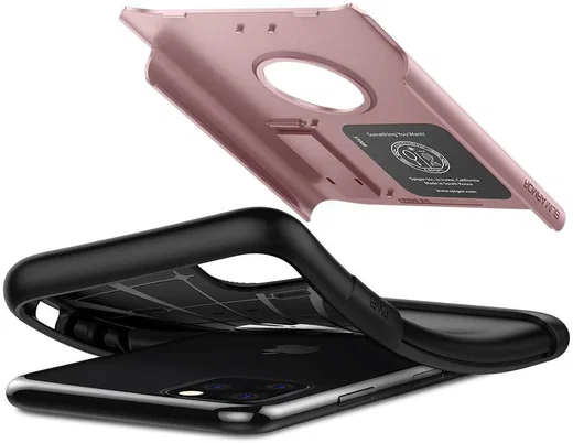 Spigen Slim Armor Hoesje Apple iPhone 11 Pro Max Roze Goud afbeelding 2