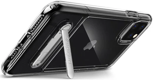 Spigen Slim Armor Hoesje Essentail S iPhone 11 Pro Max Transparant afbeelding 2