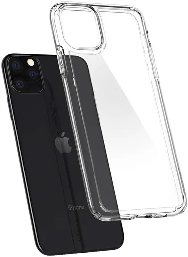 Spigen Crystal Hybrid Hoesje Apple iPhone 11 Pro Max Transparant afbeelding 3