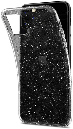 Spigen Liquid Crystal Hoesje Apple iPhone 11 Pro Max Clear Glitter afbeelding 1