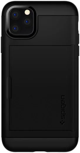 Spigen Slim Armor Card Slot Apple iPhone 11 Pro Max Zwart afbeelding 4