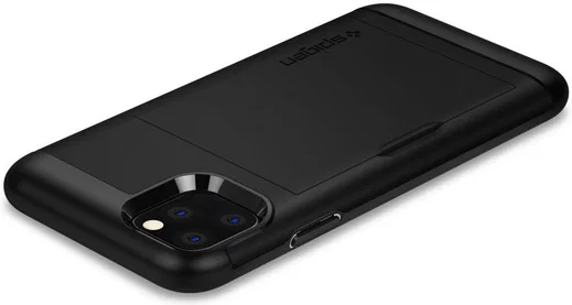Spigen Slim Armor Card Slot Apple iPhone 11 Pro Max Zwart afbeelding 6