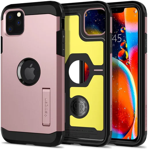 Spigen Tough Armor Hoesje Apple iPhone 11 Pro Max Roze Goud afbeelding 1