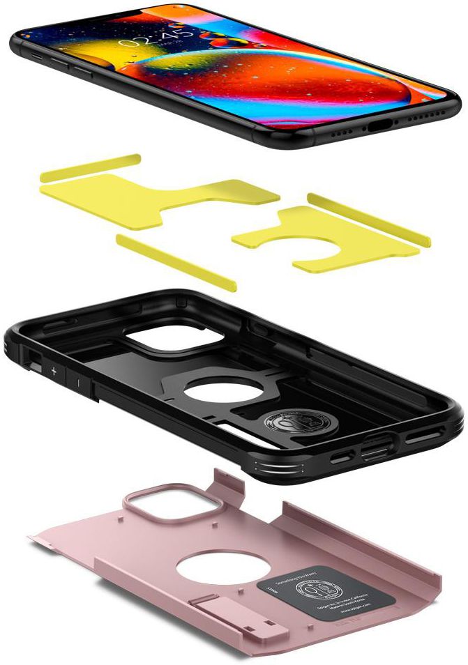 Spigen Tough Armor Hoesje Apple iPhone 11 Pro Max Roze Goud afbeelding 2