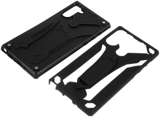Samsung Galaxy Note 10 Hybride Combo Kickstand Hoesje Zwart afbeelding 7