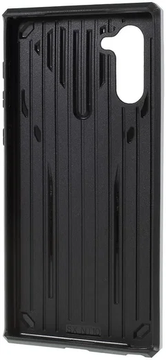 Samsung Galaxy Note 10 Hybride Combo Kickstand Hoesje Zilver afbeelding 3