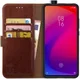 Rosso Element Xiaomi Mi 9T Hoesje Book Cover Bruin afbeelding 1