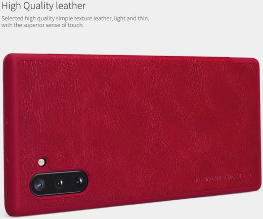 Nillkin Qin Series Flip Hoesje Samsung Galaxy Note 10 Rood afbeelding 7
