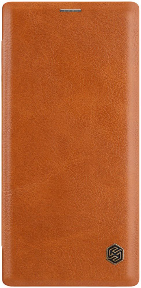 Nillkin Qin Series Flip Hoesje Samsung Galaxy Note 10 Bruin afbeelding 1