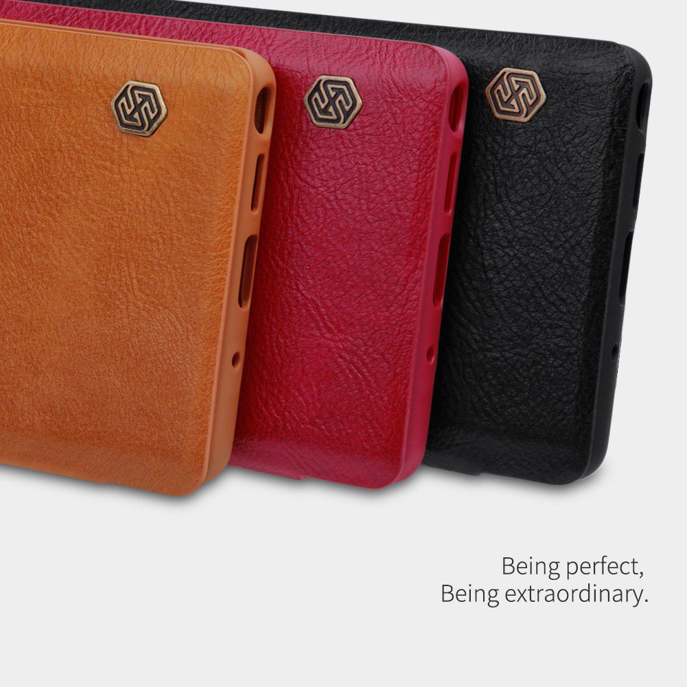 Nillkin Qin Series Flip Hoesje Samsung Galaxy Note 10 Bruin afbeelding 13