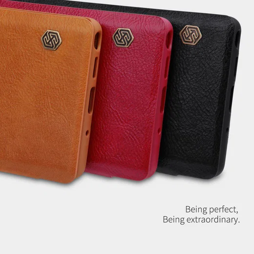 Nillkin Qin Series Flip Hoesje Samsung Galaxy Note 10 Bruin afbeelding 13