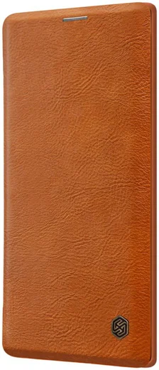 Nillkin Qin Series Flip Hoesje Samsung Galaxy Note 10 Bruin afbeelding 3