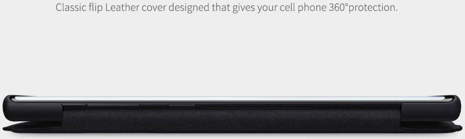 Nillkin Qin Series Flip Hoesje Samsung Galaxy Note 10 Bruin afbeelding 6