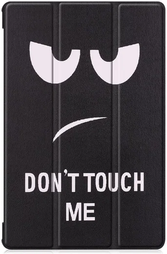 Samsung Galaxy Tab S6 Book Hoes met Print Don't Touch Me afbeelding 1