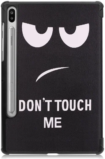 Samsung Galaxy Tab S6 Book Hoes met Print Don't Touch Me afbeelding 9