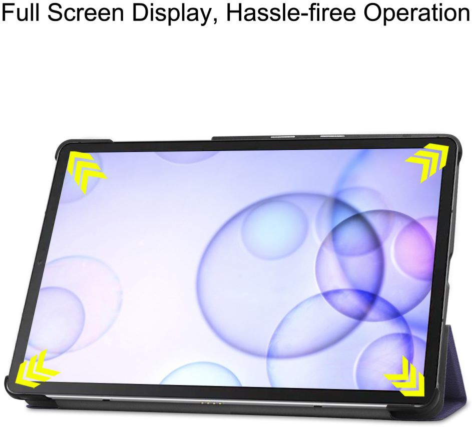 Samsung Galaxy Tab S6 Tri-Fold Hoes Donker Blauw afbeelding 10