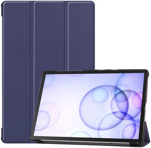 Samsung Galaxy Tab S6 Tri-Fold Hoes Donker Blauw afbeelding 2