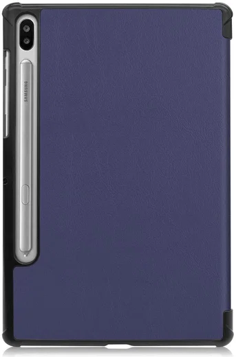Samsung Galaxy Tab S6 Tri-Fold Hoes Donker Blauw afbeelding 3