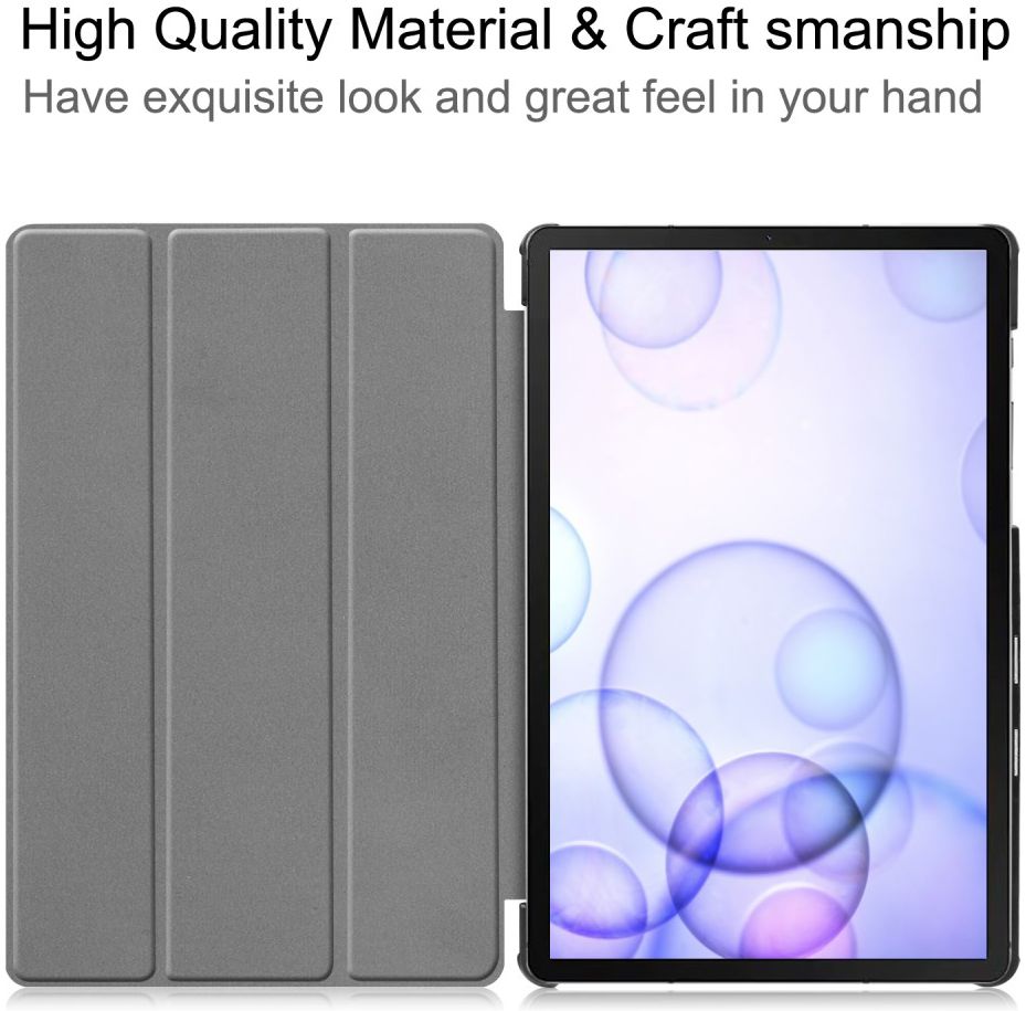 Samsung Galaxy Tab S6 Tri-Fold Hoes Donker Blauw afbeelding 4