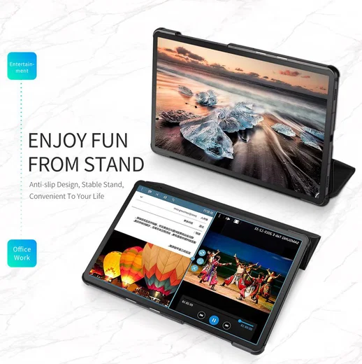 Dux Ducis Domo Series Samsung Galaxy Tab S6 Tri-fold Hoes Zwart afbeelding 5