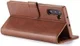 Samsung Galaxy Note 10 Leren Portemonnee Bookcase Hoesje Donker Bruin afbeelding 8