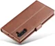 Samsung Galaxy Note 10 Leren Portemonnee Bookcase Hoesje Donker Bruin afbeelding 9