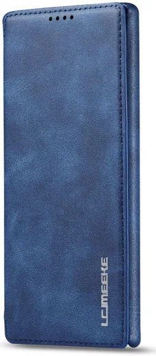 Samsung Galaxy Note 10 Retro Portemonnee Bookcase Hoesje Blauw afbeelding 3