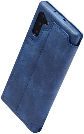 Samsung Galaxy Note 10 Retro Portemonnee Bookcase Hoesje Blauw afbeelding 6