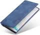 Samsung Galaxy Note 10 Retro Portemonnee Bookcase Hoesje Blauw afbeelding 1
