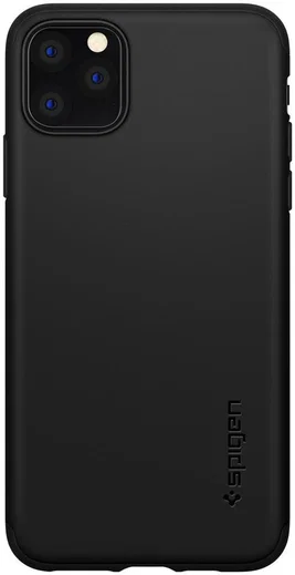 Spigen Thin Fit Classic Hoesje Apple iPhone 11 Pro Max Zwart afbeelding 2