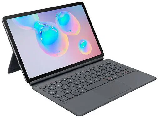 Originele Samsung Book Cover Galaxy Tab S6 Hoes met Toetsenbord Grijs afbeelding 4