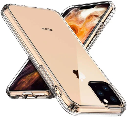 Apple iPhone 11 Pro Max Hoesje Armor Back Cover Transparant afbeelding 2