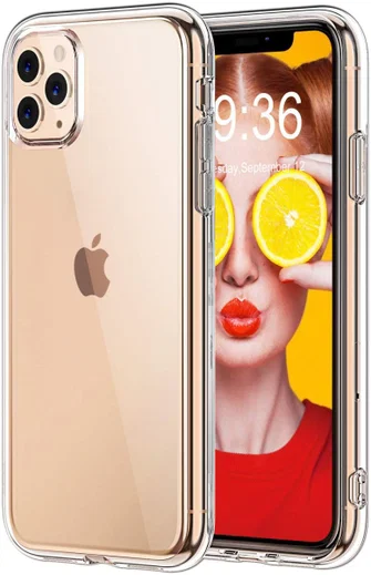 Apple iPhone 11 Pro Max Hoesje Armor Back Cover Transparant afbeelding 1