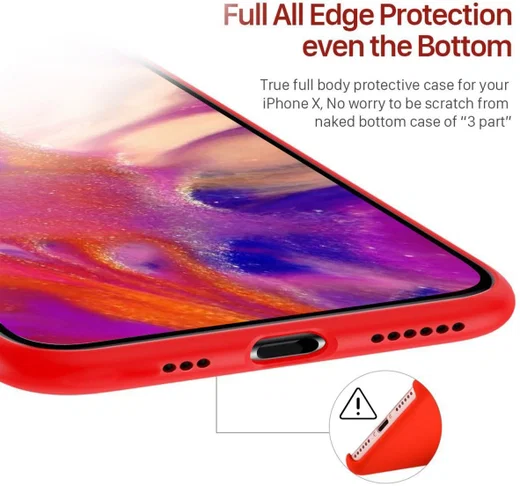 Apple iPhone 11 Pro Full Covered Siliconen Hoesje Rood afbeelding 7