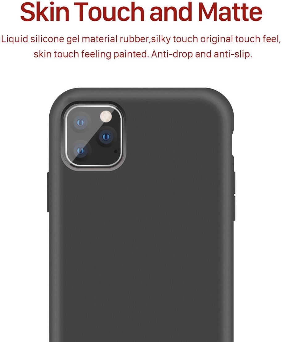 Apple iPhone 11 Pro Full Covered Siliconen Hoesje Zwart afbeelding 3