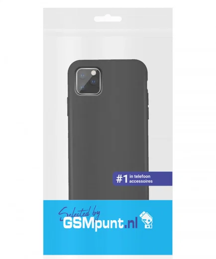 Apple iPhone 11 Pro Full Covered Siliconen Hoesje Zwart afbeelding 6
