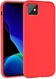 Apple iPhone 11 Hoesje Full Covered Siliconen Rood afbeelding 1