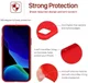 Apple iPhone 11 Hoesje Full Covered Siliconen Rood afbeelding 5