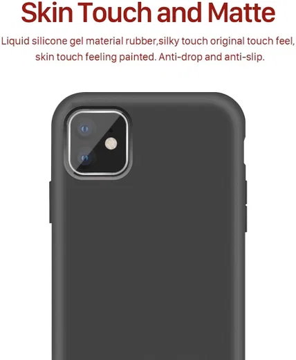 Apple iPhone 11 Hoesje Full Covered Siliconen Zwart afbeelding 3